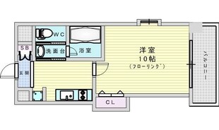 S-FORT江坂公園（旧　W.O.B ESAKA）の物件間取画像